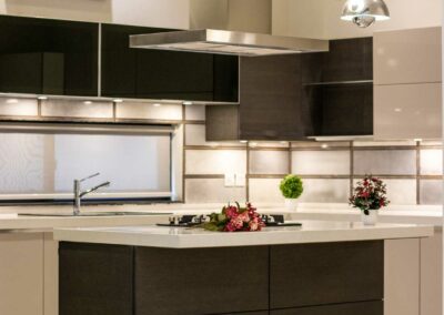 Wood and Black Kitchen Renovation Services by Silverspine Contracting